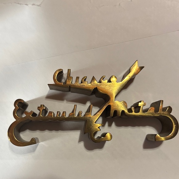 Other - Vintage Brass Paperweight